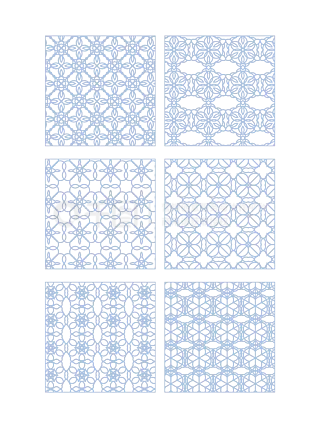 复古四方连续平铺花纹底纹
