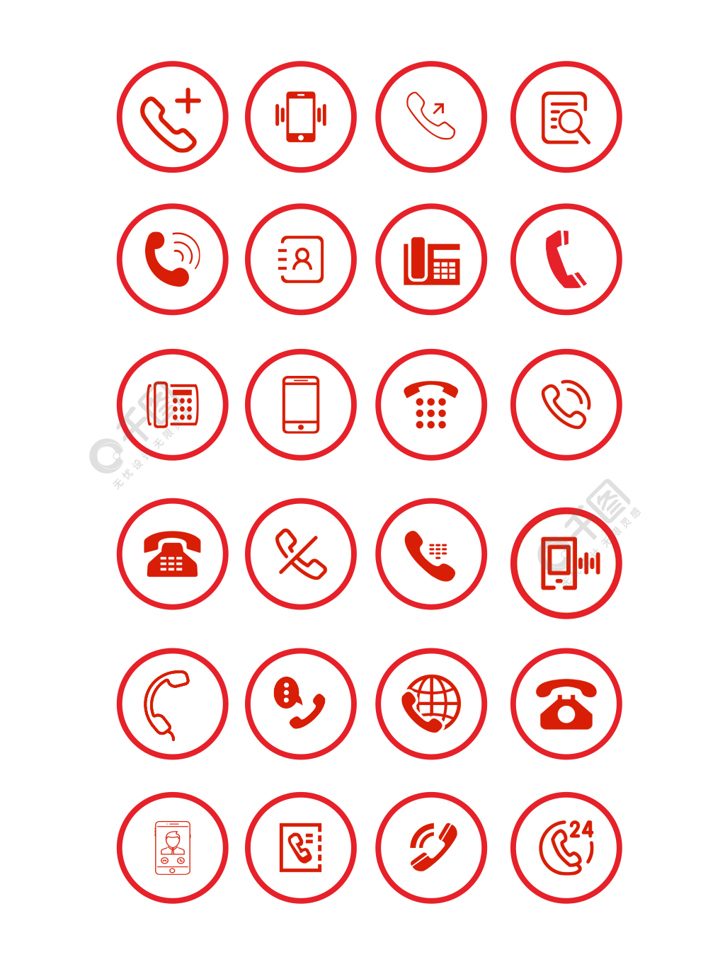 电话图标模板免费下载_eps格式_1024像素_编号16576366-千图网