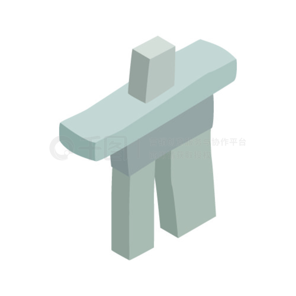 Inukshuk ڼôͼڰɫϵĵȾ 3d  Inukshuk ڼôͼ꣬Ⱦ 3d 