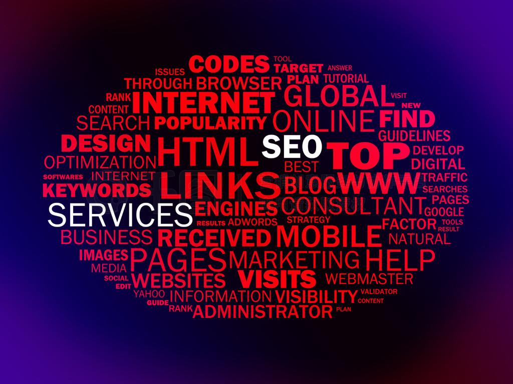 Seo 服务显示网站搜索引擎优化或优化服务