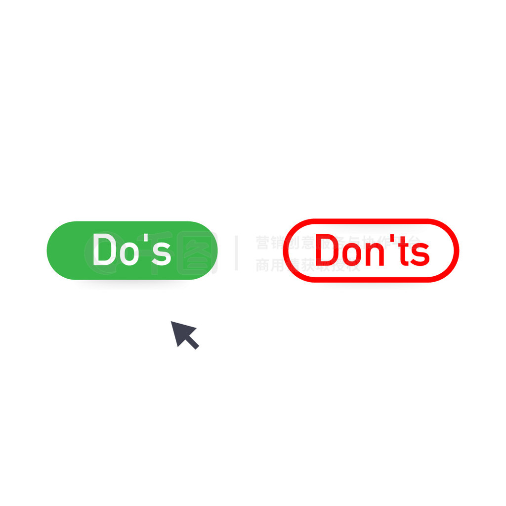 Dos  Donts ͼꡣܺ;ܾťѹťʸƱͼ