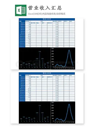 营业收入汇总明细表