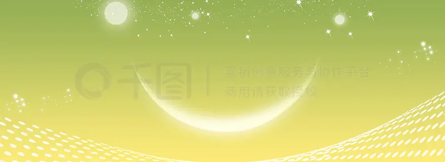 科技感金色渐变唯美星光半月商务原创背景