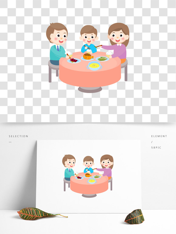 饭桌卡通图片大全-饭桌卡通图案-饭桌卡通素材设计-千图网