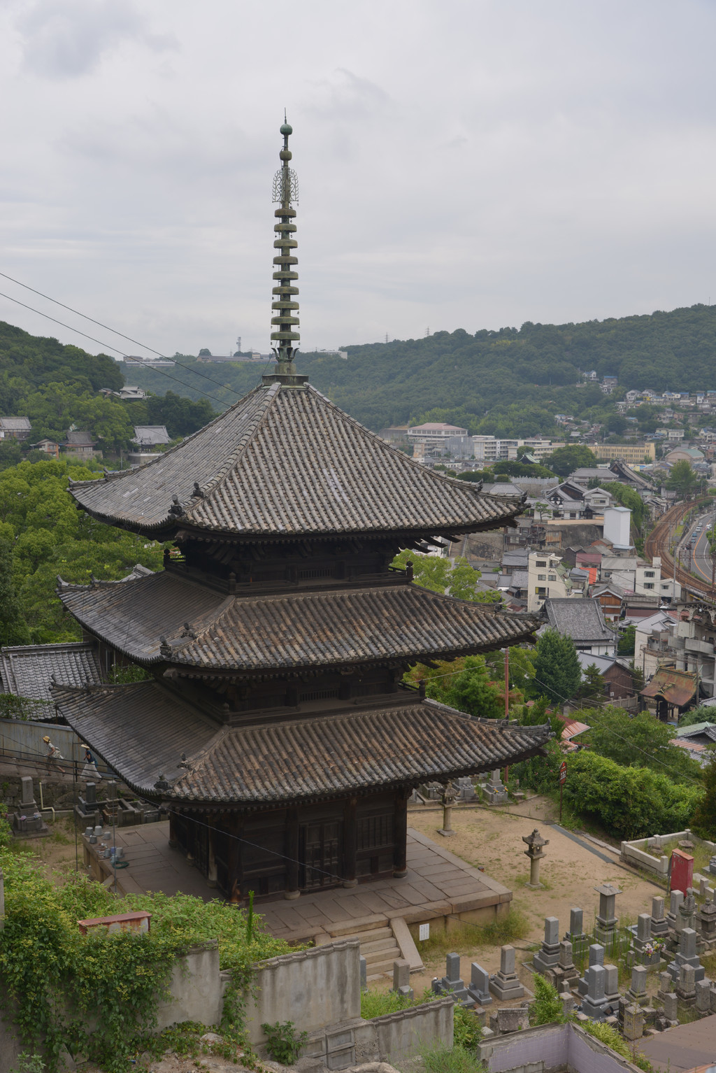 景点三层宝塔经济广岛县日本