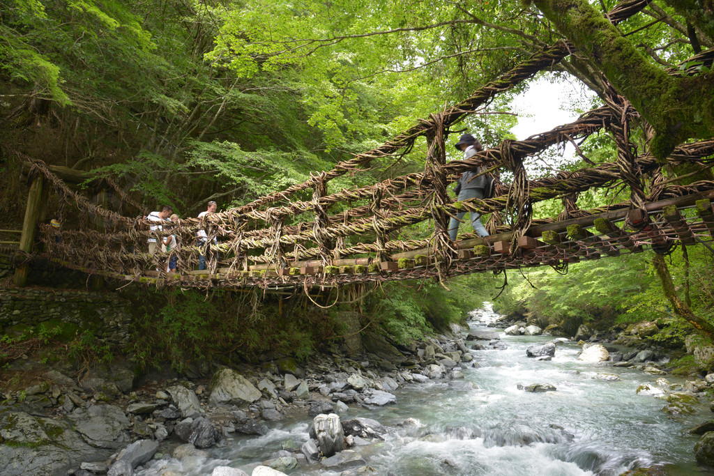 青州环谷景点青州双藤桥德岛县三好市日本