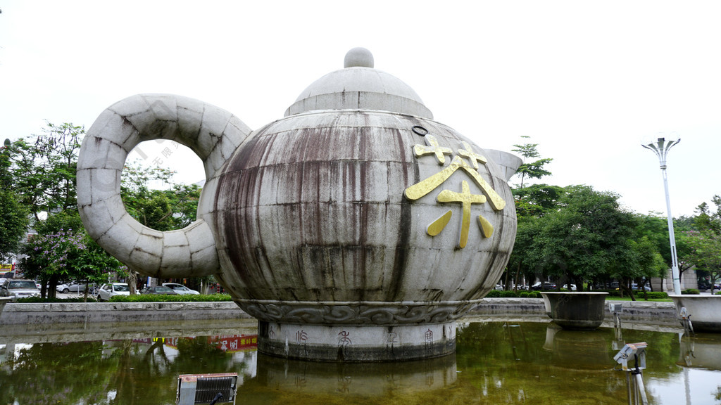 安溪地标茶都雕塑大茶壶