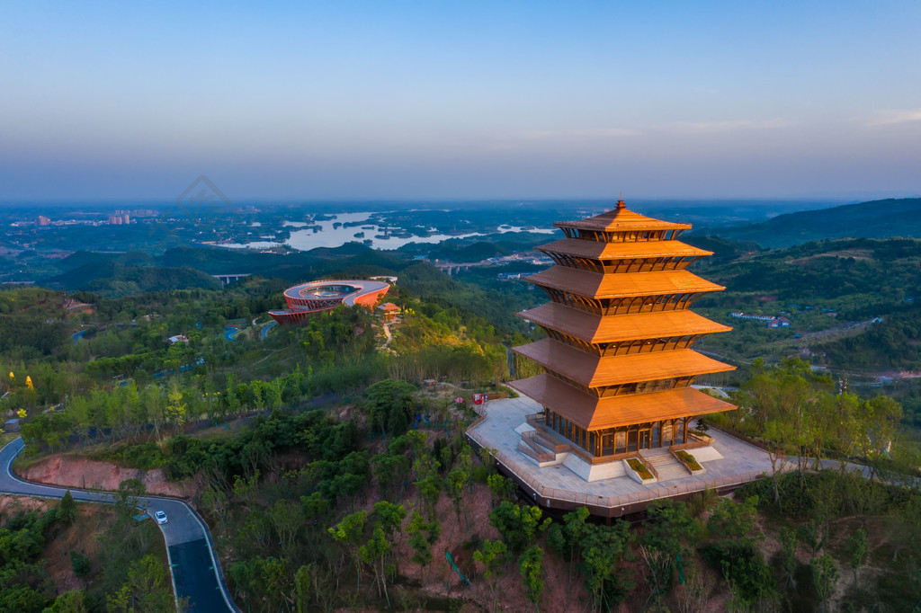 成都东部新区简阳龙泉山城市森林公园丹景台