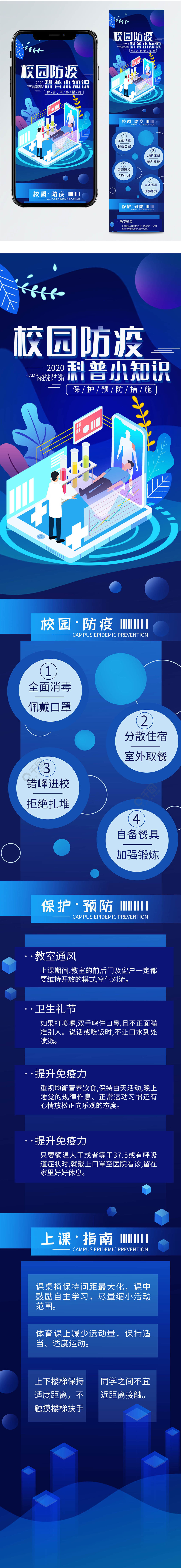 校园防疫科普小知识简约信息长图1年前发布