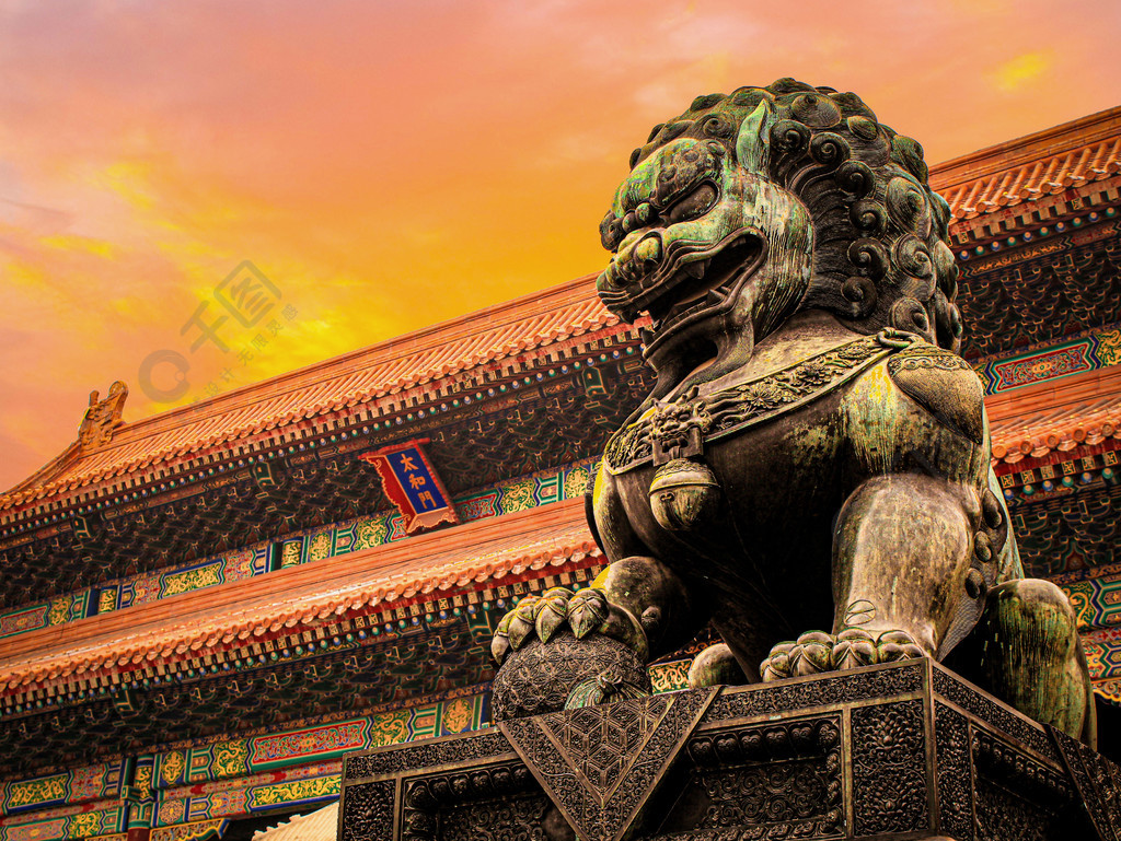 北京故宫紫禁城太和门狮子特写摄影1年前发布