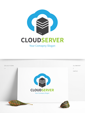 云存储云服务器科技logo