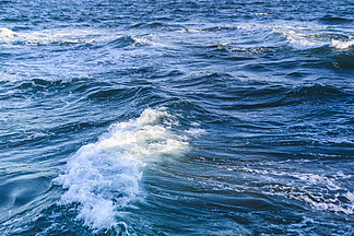 簡約背景素材藍色海水白色海浪