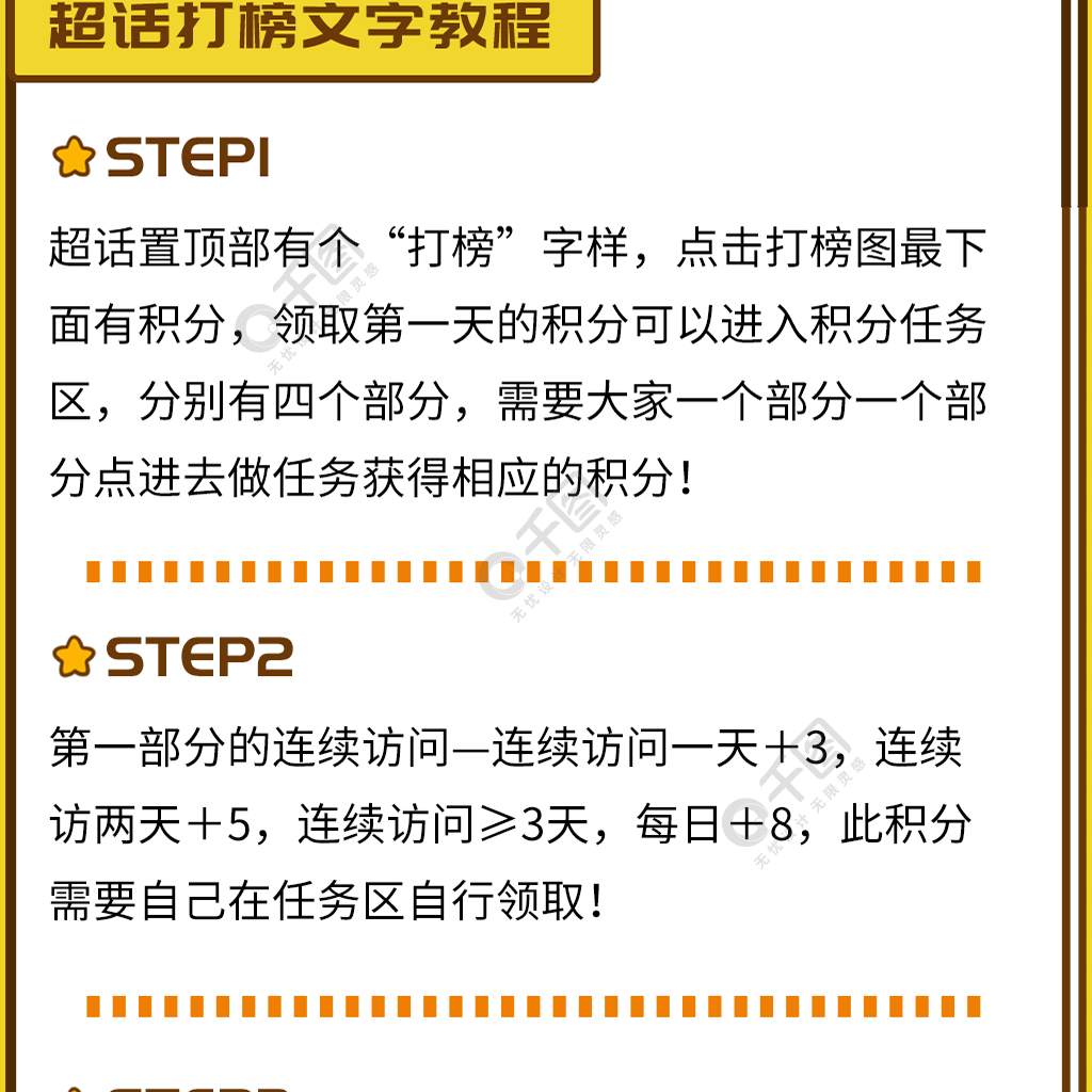 粉丝应援公告超话打榜教程流程长图半年前发布