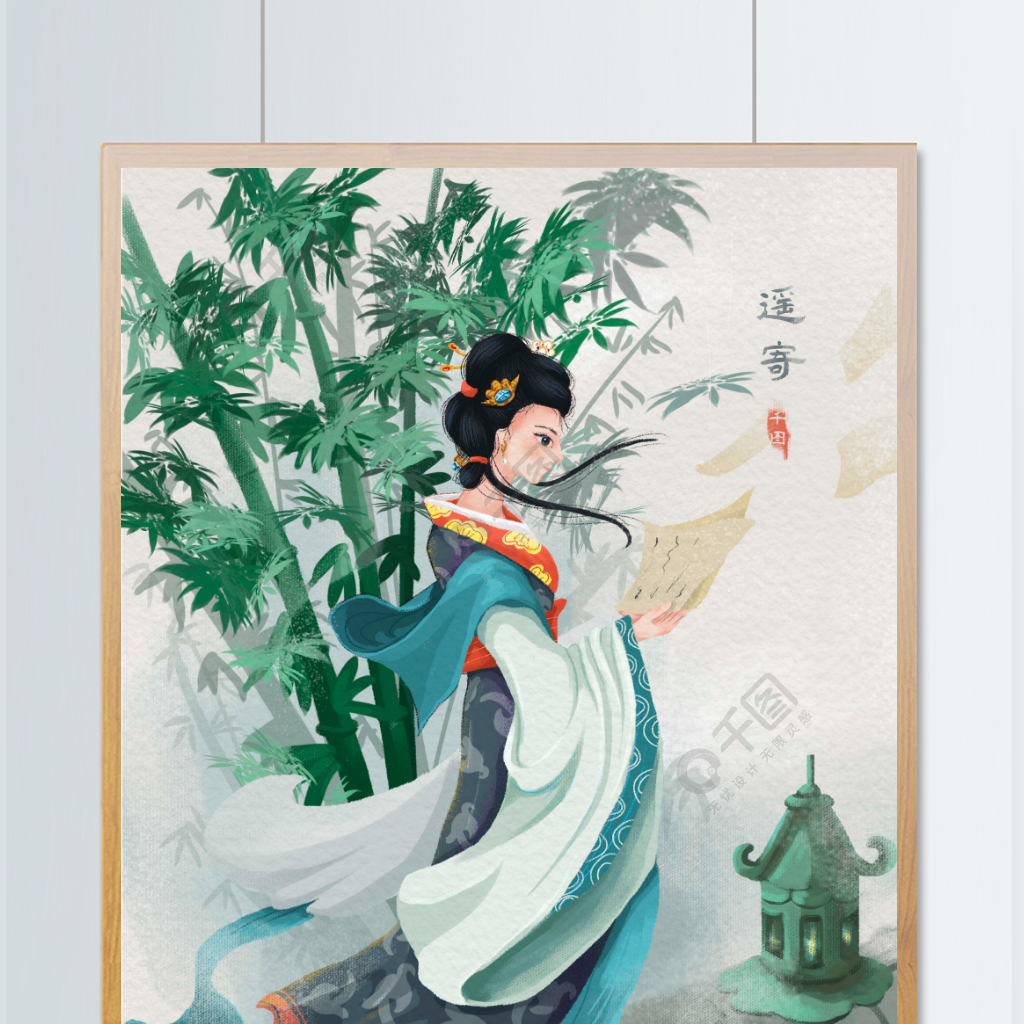 中国风古典美女气质美女插画