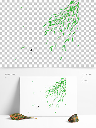 柳条垂柳杨柳枝燕子飞燕春家燕 i>鸟/i>飞舞绿叶子