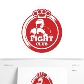 拳擊搏擊運動俱樂部logo