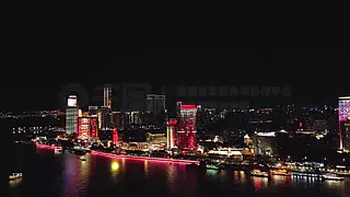 厦门轮渡鹭江道夜景灯光秀