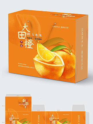 大田橙禮盒橙子水果包裝