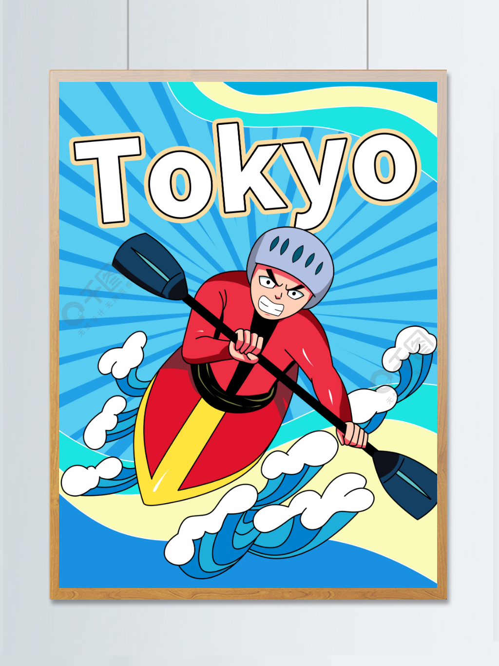 东京奥运会皮划艇插画1月前发布