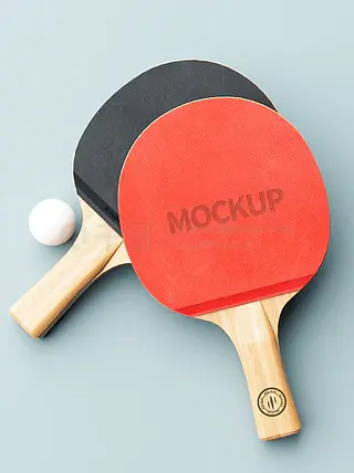 乒乓球拍logo样机