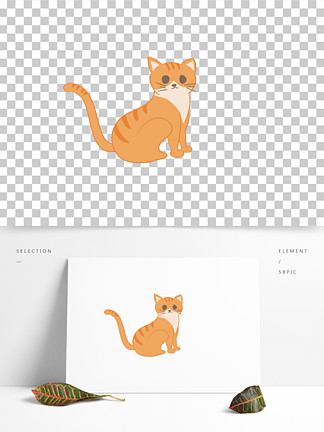【卡通可爱小黄猫】图片免费下载_卡通可爱小黄猫素材_卡通可爱小黄猫