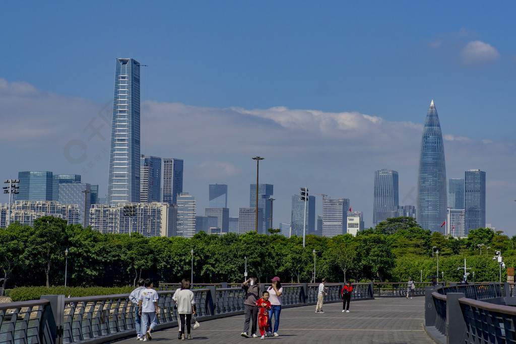 深圳南山cbd高楼大厦高清摄影图