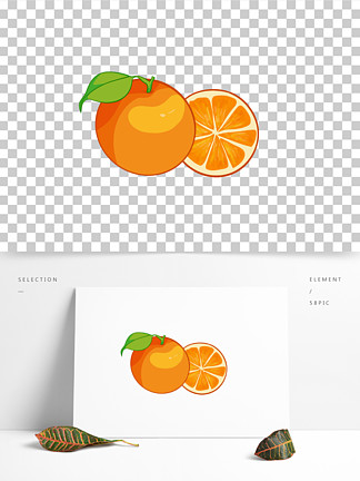 手绘橙子 i>橘/i>子蔬菜水果 i>柑/i i>橘/i>