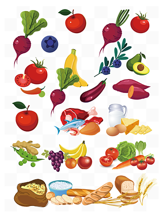 食物食材果蔬水果矢量元素设计