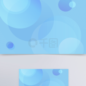 淺藍色簡約商務幾何圓球線條裝飾尺量背景圖