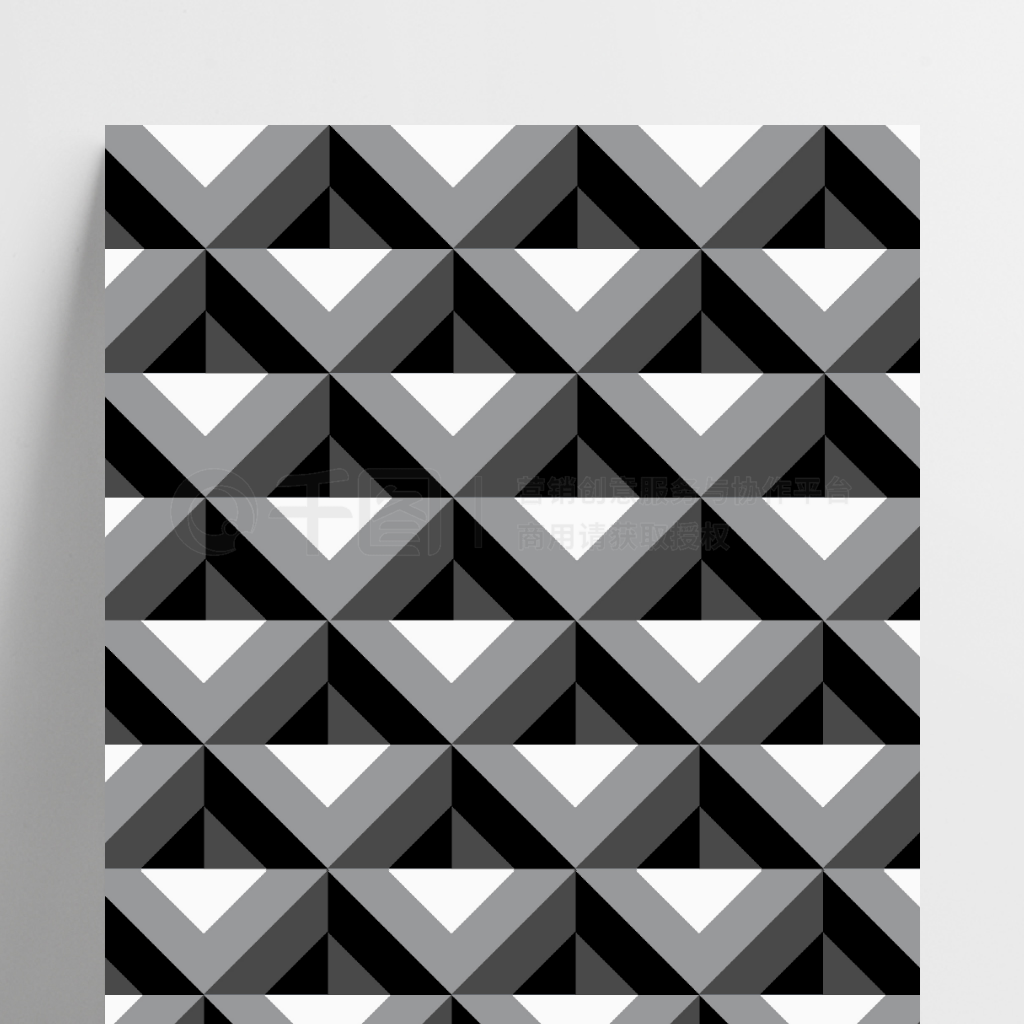 简约立体方块空间感堆叠海报背景