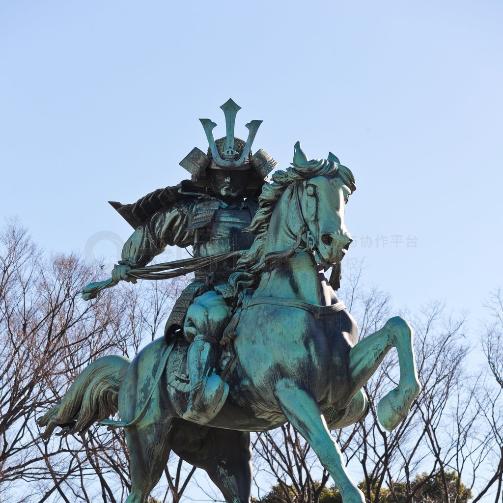 日本武士雕像