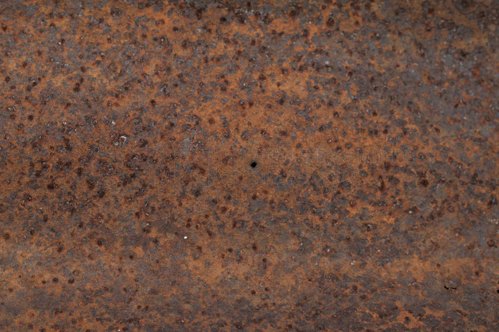 Close up of old rust metal plate background or vintage abstract