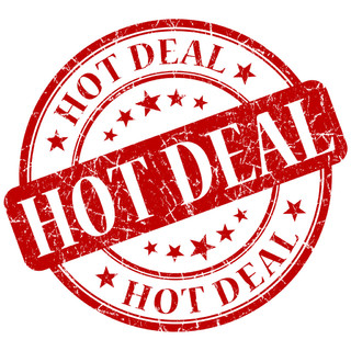 红色圆形印章内有“HOTDEAL”字样