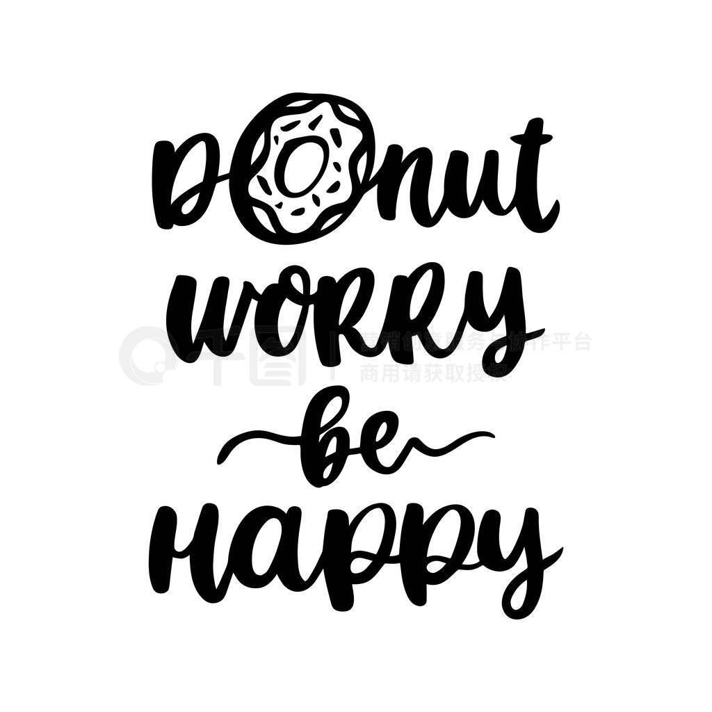 t Worry, Be Happy. It can be used for greeting card, mug, broch