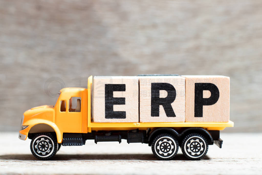 Truck hold letter block in word ERP (Abbreviation of Enterprise