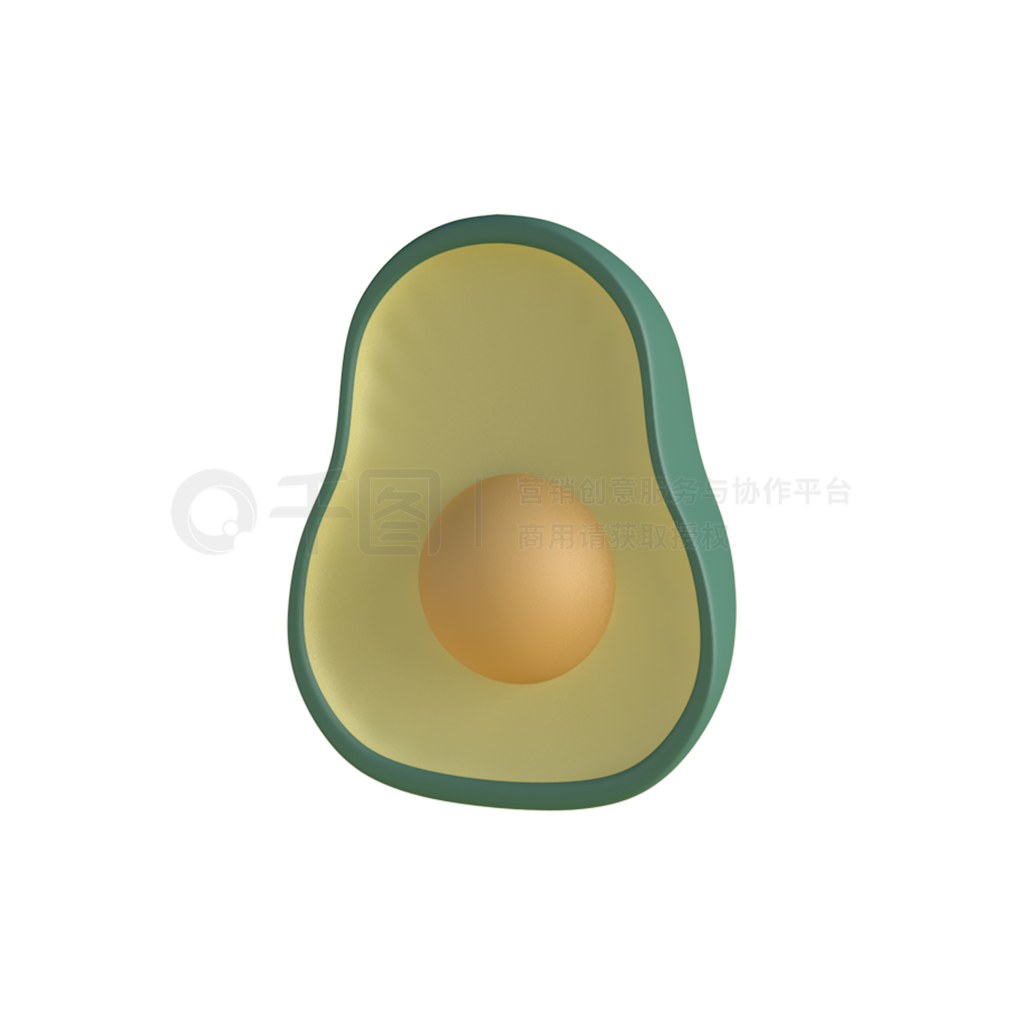 创意3d立体水果牛油果模板免费下载 Psd格式 2000像素 编号41310853 千图网