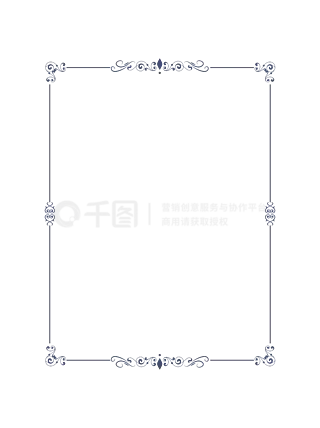 欧式古典花纹花边边框