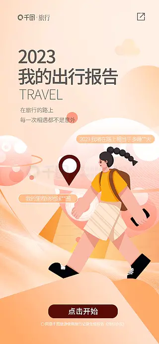 2023年度旅行app报告首页