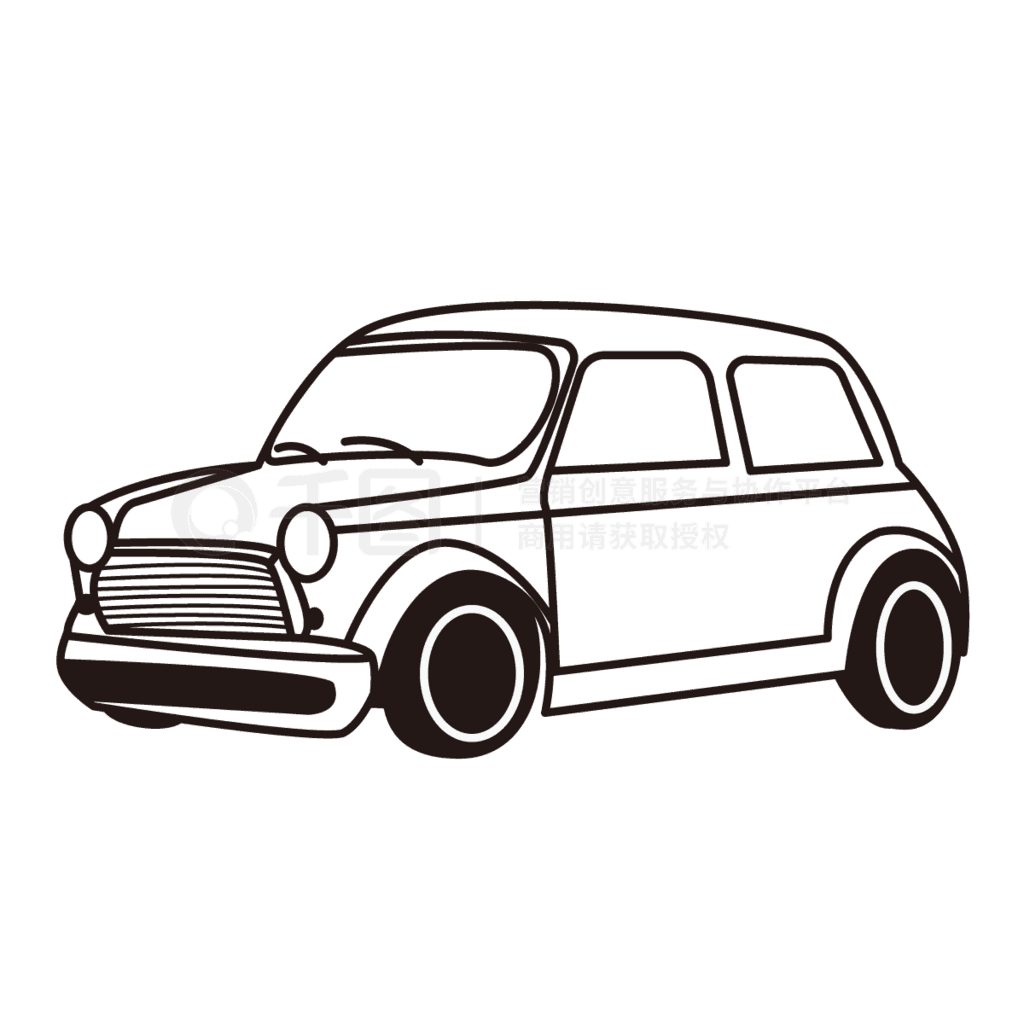 suvС߸car black and white clipart