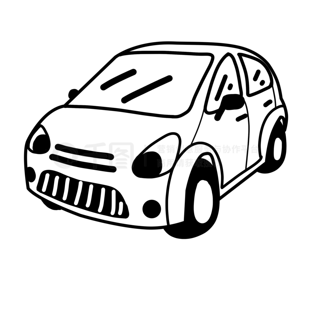 ͿɰСγ߸car black and white clipart