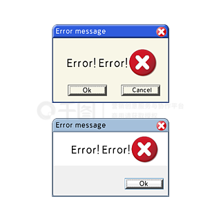 网络错误弹窗警告复古框架