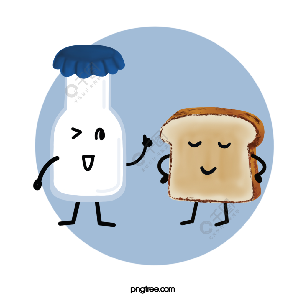 牛奶面包食物卡通可爱拟人元素1年前发布