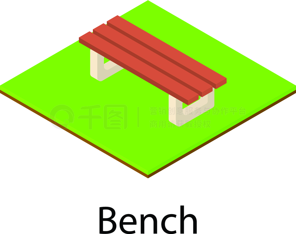 3Dͼʾ·еBENCH·ǳʵͼƬڵȾBeepleͼ