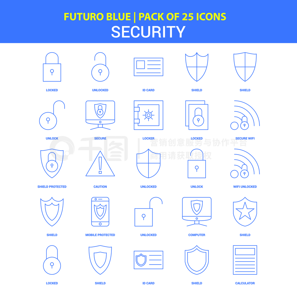 FUTUROBLUE|PACKOF25ICONSSECURITY