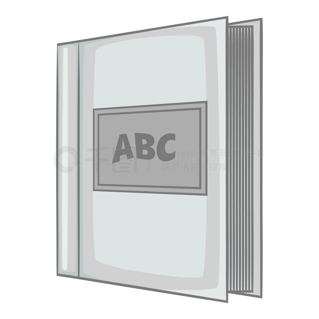 AbcͼABC bookvectorĻɫɫ֤ABC鱾ͼ꣬ɫɫʽ