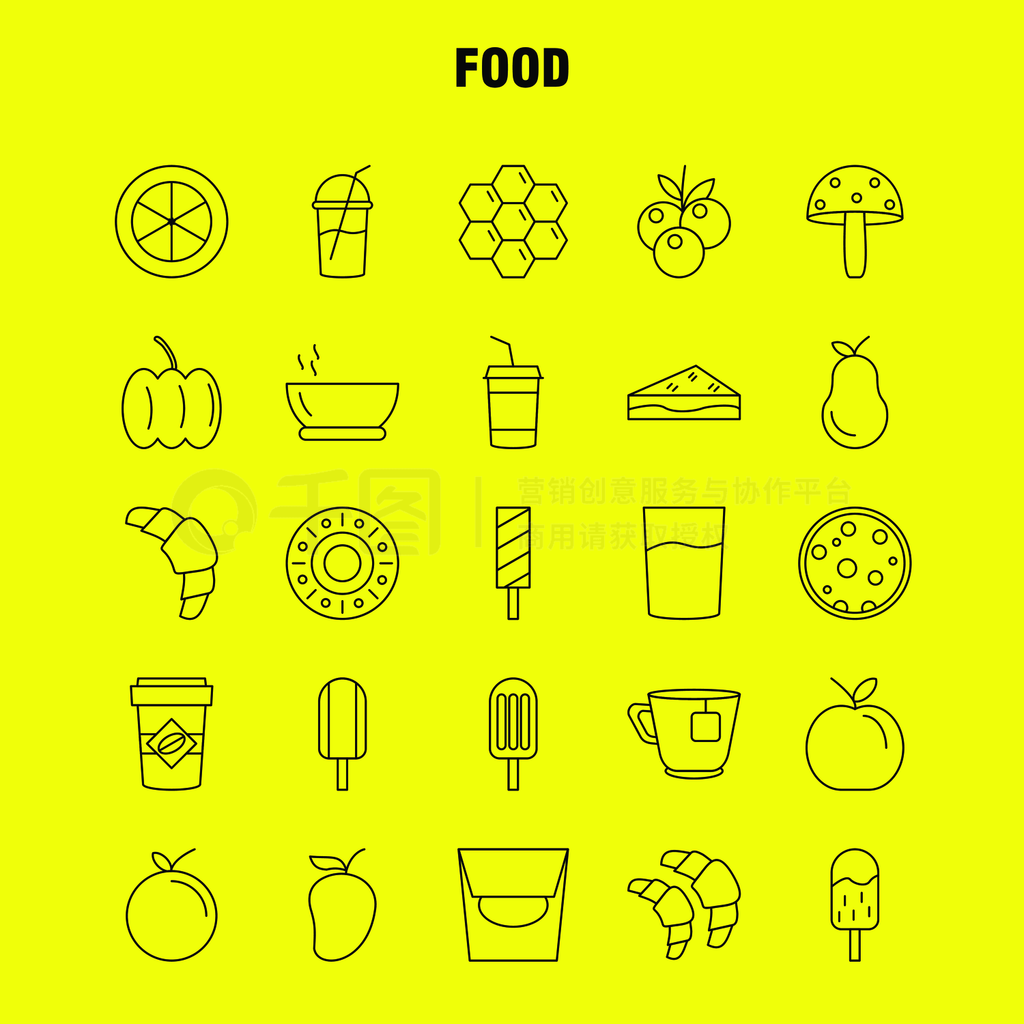 WebӡƶUX UI׼Food Lineͼ磺ţǰʳƷԶ飬ܣԶͣͼ-ʸ