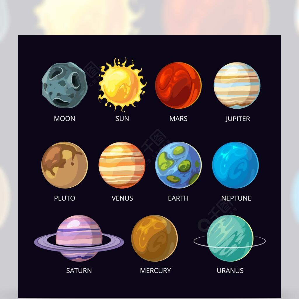天王星簡筆畫圖片_天王星和海王星的簡筆畫 - 神拓網