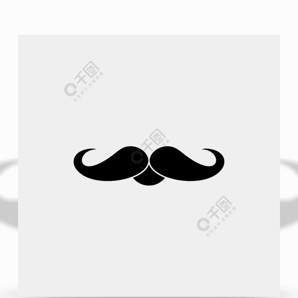 小胡子时髦movember男性男人标志符号图标矢量孤立的图矢量eps10抽象