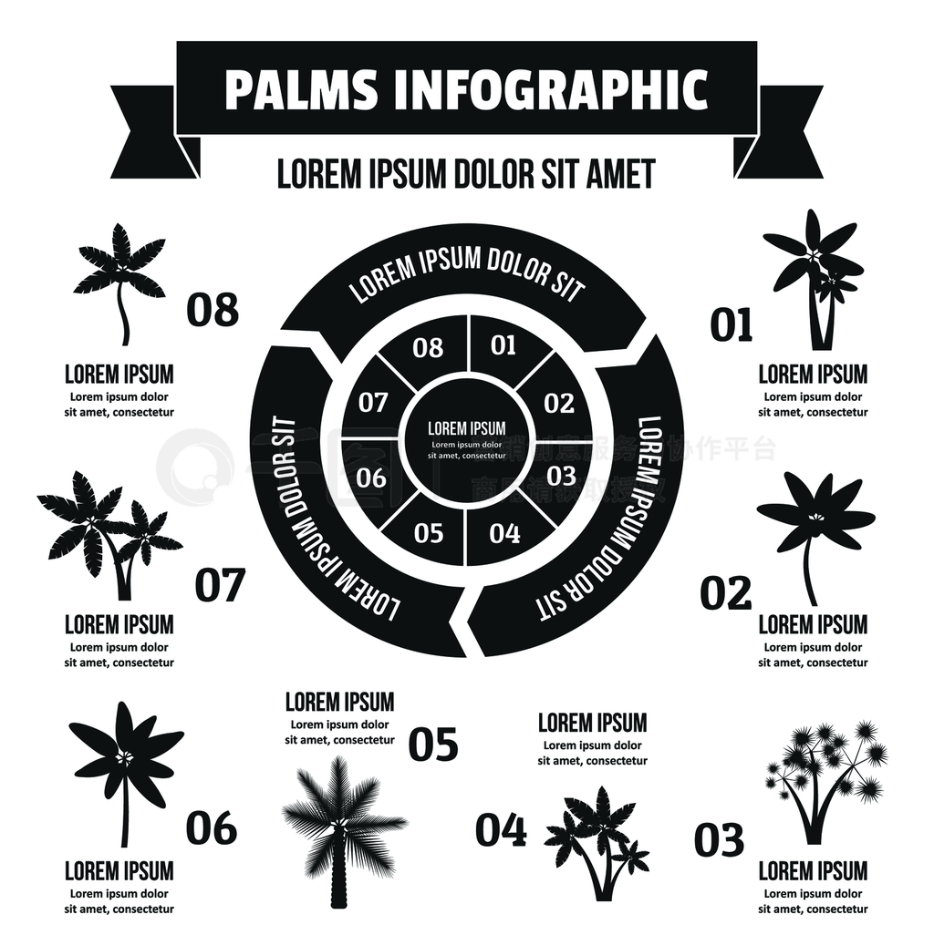 ͼinfographicȾý麣ļ򵥵֤Ϣͼ򵥵ʽ