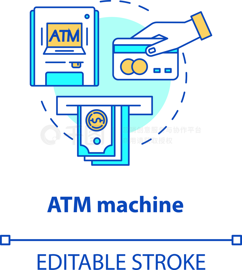 AtmͼBankomat뷨ϸͼCashpointֽʸͼɱ༭ʻ